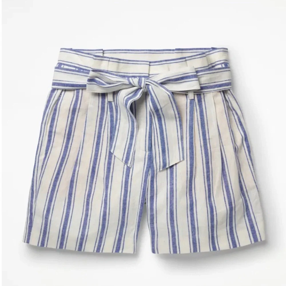 Boden St Ives‎ Paperbag Linen Shorts